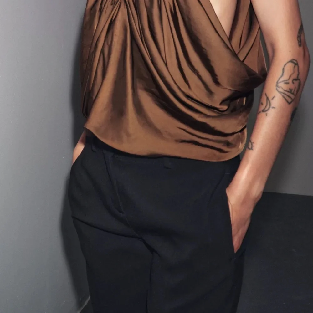 Zara NWT ZW COLLECTION STRAIGHT PANTS